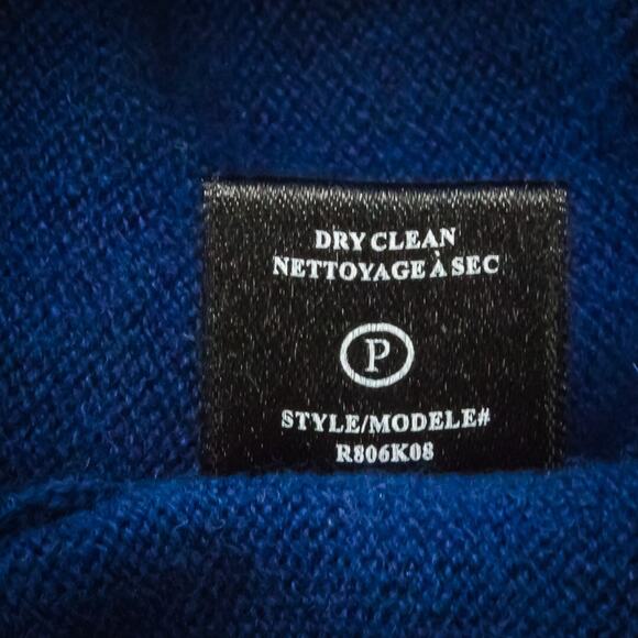 Robert Rodriguez Size Medium M Blue Black Lace Trim Button Front Down 3/4 Sleeve - Picture 5 of 6